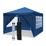 Xmund Portable Folding Canopy With Sidewalls, Outdoor Waterproof Gazebo Featuring Tent With UV Protection, Ideal for Garden Use Beach Awning Outdoor Storage Pergola Measuring 3 X 3 Meters with a Robust Design Waterproof And for Sun-Resistant