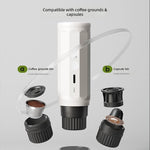 Konka Portable Espresso Machine 20 Bar Pressure Extraction 7800mAh Type C Fast Charge 2 In 1 Capsule Ground Coffee Maker For Travel Camping Office