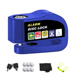 LinkMejor 110dB Anti-Theft Bicycle Disc Brake Alarm Lock Alloy Waterproof Security Electric Vehicle Brakelock Motorcycle Wheel Alarm Disc Locks