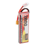 LinkMejor 11.1V 2600mAh 100C 3S LiPo Battery XT60 Plug for RC Drone