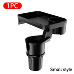 360° Adjustable Car Cup Holder Extender Multi-Function Drink Holder with Food Table Snack Base Tray Coffee  Burger Storage Box Small Table