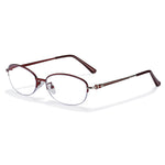 Anti-blue light HD Half Frame Reading Glasses Lightweight Comfy Elegant Women's Presbyopia Glasses
