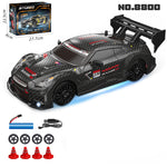 LinkMejor 8800 8801 8802 RTR 1/24 2.4G 4WD 30km/h Drift RC Car GTR Support APP Control Full Proportional High Speed Racing LED Light On-Road Vehicles Models Toys