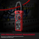 LinkMejor HT208D Digital Clamp Meter AC/DC True-RMS Multimeter Anto-Ranging Tester Current Clamp Digital Ammeter Clamp Meter