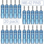 20PCS Dr Pen Ultima M8S Replacement 12/18/24/36/42/Nano-R Pins Cartridges Compatible with Dr Pen A9 A8S M8S Bio Pen Q2 Skin Rejuvenating Microneedling Accessory Enhanced Serum Penetration