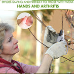 Gardening Shears Heavy-Duty Handheld Pruning Perfect for Arthritis Weak Hands Long-Lasting Versatile Plant Trimmers Ideal Garden Gift