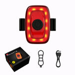 LinkMejor W05 Smart Bike Tail Light Type-C Rechargeable 9 Modes IPX5 Waterproof Bicycle Rear Light for MTB Road Helmet Backpack