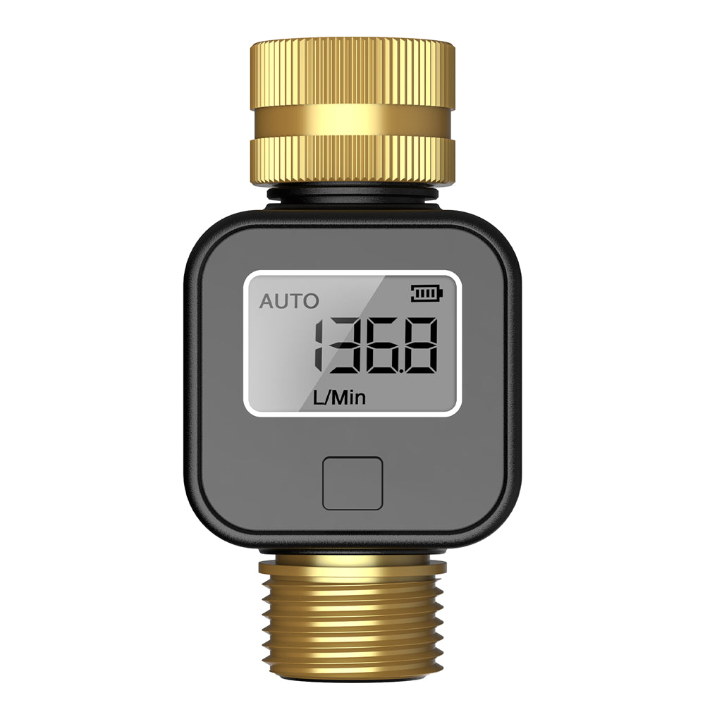 SGS05 TT Smart Irrigation Timer Water Flow Meter Real Time LCD Display Multi Mode Measurement for Garden Lawn Outdoor Water Consumption Efficient Monitoring