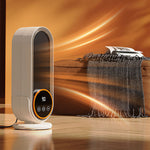 Tevorex 1200W Remote Control Electric Heater Portable with LED Disaplay Desktop Fan Heater Ceramic Heating Warm Air Blower Home Office Warmer Machine for Winter