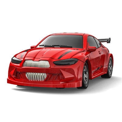 LinkMejor KF20 1/64 2.4G 4WD Drift RC Car Mini Race LED Light Radio Control High-Speed Motor Full Proportional On-Road Racing Vehicle Model Boys Gifts Desktop Toys
