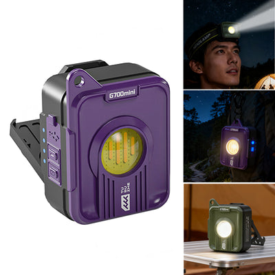 IPRee G700mini Portable Multipurpose Light 500 Lumen 150° Floodlight Magnetic Camping Lantern 7 Lighting Modes with Type-C Charging for Outdoor Hiking Emergency Gear