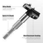 5PCS 7mm Shank Hinge Boring Drill Bit Woodworking Hole Opener 15mm 20mm 25mm 30mm 35mm Cutting Diameter