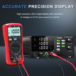 LinkMejor DC Power Supply 400V 600V 800V 1000V 1A RS-232 USB ommunication interfaces 4-Digit LCD Dual-Knob Encoder Memory Function OCP OVP Lock Bench Power Supply