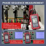 LinkMejor UT261A 3 Phase Sequence Tester AC Phase Rotation Meter Voltage Range 40V- 690V LCD Display IEC Safety Standard CAT III 600V Electrical Testing Tool