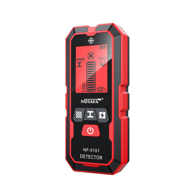 LinkMejor NF-5101 Wall Scanner Stud Finder 5-in-1 High Precision Detector Metal Wood Live Wire Locator LCD Display IP54 Waterproof Automatic Calibration