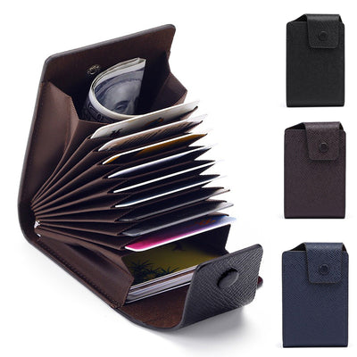 Men Genuine Leather Credit Card Holder Wallet Men Multi Card Slot ID Credit Case Card Case Money Bag Coin Purse Pocket Bag