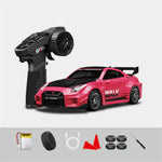 Hstar D43-02 RTR 1/43 2.4G 4WD Drift RC Car Gyro Mini Full Proportional Alloy Body Shell LED Light Remote Control High-Speed Motor On-Road Racing Vehicle Model Boys Gifts Toys