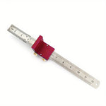 30cm Scribing Ruler with 90 Degrees Scale High Precision Measuring and Marking Gauge Woodworking Essential Tools Sturdy Great for DIY Projects