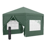 Xmund Portable Folding Canopy With Sidewalls, Outdoor Waterproof Gazebo Featuring Tent With UV Protection, Ideal for Garden Use Beach Awning Outdoor Storage Pergola Measuring 3 X 3 Meters with a Robust Design Waterproof And for Sun-Resistant