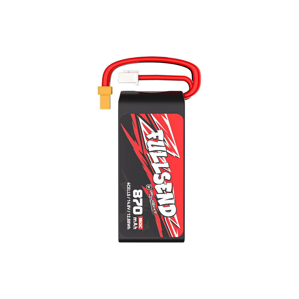 iFlight Fullsend 14.8V 870mAh 4S 150C LiPo Battery XT30U-F Plug for RC Drones