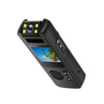 CS11 1080P Back Clip Camera Video Recorder 180 Degree Adjustable Lens Cycling Recorder Built-in LED Light WiFi Support 256GB TF Card Portable Sports Action Camera