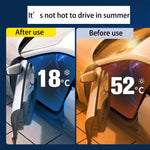 Car Sunshade Laser Umbrella Windsreen Sun Visor Colorful UPF 200 Plus Foldable Front Windshield Sunshade  Sun Protection Cooling