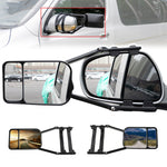 Pair Car Extend Rear View Mirrors Adjustable Additional Exterior Mirror for All Standard Vehicles RVs Caravan Car Trailer Towing Mirrors