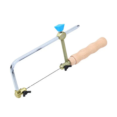 LinkMejor Coping Saw Metal Hand Saw Fast Cutting Non-slip Hacksaw with Saw Blades Replacement For Woodworking Jewelry Plastic Metal Wood Cutting Crafts Making