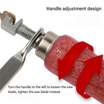 LinkMejor 128mm Japanese Fret Saw Throat Depth Hand Coping Saw For Woodworking Manual Jigsaw For Fine Curve Cutting