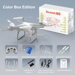 QY S8 Programmable Drone Support Scratch Python RGB Teaching Computer-Controlled Graphical Programming Optical Flow Positioning 2.4G RC Quadcopter RTF