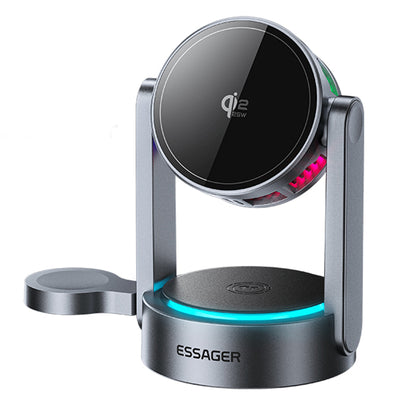 LinkMejor T50 Qi2.2 3-in-1 Magnetic Wireless Charger 25W Fast Wireless Charging Stand for Smart Phones for iPhone 17 17Pro 16 Pro Max 15 14 for Huawei Mate XTs for OPPO for Airpods for Apple Watch