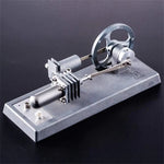 LinkMejor QX6 Mini Hot Air Stirling Engine Model DIY Assembled Kit Physics Experiment Science Education Toys