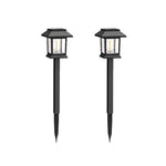 Elfeland 2Pcs/4Pcs Solar Pathway Light Auto Operation Waterproof IPX4 Long Duration Efficient Solar Panel Charging for Outdoor Garden Landscape Lighting
