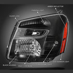 1 Pair Car Headlight Lampshade Light Cover 3R3Z13008CA GM2503254 GM2502254 15888058 15888059 For Chevrolet Equinox 2005-2009