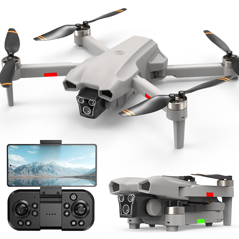 LinkMejor L107 PRO WiFi FPV with Electric Adjustment HD Dual Camera Optical Flow Positioning Brushless Foldable RC Drone Quadcopter RTF