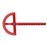LinkMejor Adjustable Aluminum Alloy T Shaped Angle Ruler Protractor Metric Scale Laser Engraved Woodworking Measurement Tool Accurate Angle Positioning