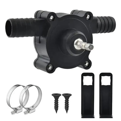 Drill Powered Liquid Transfer Pump Self Priming Compact Portable Lightweight Water Oil Diesel Pump High Efficiency Handheld Electric Drill Pump for Gardening Pool Aquarium Car Washing