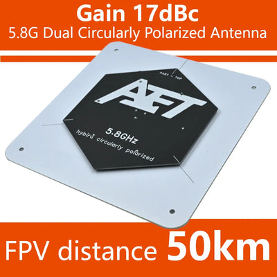 LinkMejor 5.8GHz 17dBi Directional Circular Polarized FPV Antenna for Long Rang RC Drone Airplane