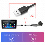 LinkMejor Car DVR Dash Cam Android ADAS LDWS FCWS Voice Alarm Warning Wide Angle Video Loop Recording Floating Display G-Shock For DVD Android Player Navigation Unit Auto Audio