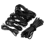 LinkMejor 5 Meter Black Silicone Wire Cable 10/12/14/16/18/20/22AWG Flexible Cable