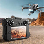 LinkMejor KAI TWO 249g GPS 5G WiFi FPV with 4K ESC HD Dual Camera 3-Axis Mechanical Gimbal 5.6" Touchable LCD Screen Controller 360° Obstacle Avoidance Brushless Foldable RC Drone Quadcopter RTF