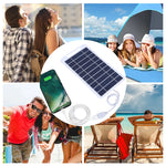 5V 400mA Solar Panel 2W High Power USB Solar Panel Outdoor Waterproof Solar Power Bank Battery Solar Charger for Mobile Phone