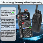 LinkMejor UV-5RH PRO 10W GPS Multi Band AM FM Walkie Talkie Bluetooth Frequency Writing Function 640 Channels Wireless Copy Frequency Type-C Ham Two-way Radio