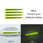 Car Wheel Hub Reflective Stripes Door Handle Safety Warning Sticker Car Warning Tape Automobile Sticker for Car Motorcycle Bike