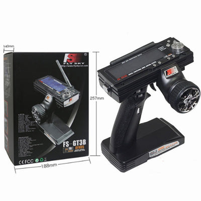 Flysky FS-GT3B 2.4GHz 3CH AFHDS Radio Transmitter With FS-GR3C Receiver for RC Car Boat Tank