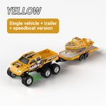 LinkMejor Q235 Q236 YW RTR Q Version 1/64 2.4G RWD Mini Alloy RC Car Six Wheel Off-Road Pickup Truck LED Light Support App Remote Control Three Speed Vehicles Models Pocket Toys Desktop Collection Gift For Boys