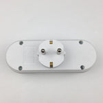 Universal One to Three EU German Standard Conversion Socket Plug Smart Travelling Conversion Power Plug Socket