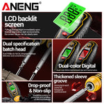 LinkMejor B29 Voltage Tester Electric Test Pen NCV Screwdriver 30-1000V AC Dual Backlight Buzzer Auto Off Insulated Tester