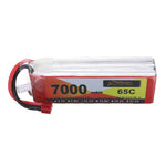 LinkMejor Power 11.1V 7000mAh 65C 3S LiPo Battery T Plug for RC Car