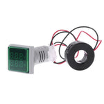 Geekcreit® AC 60-500V 0-100A D18 Square LED Digital Dual Display Voltmeter Ammeter Voltage Gauge Current Meter